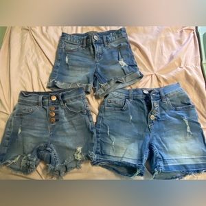 Justice girl jean shorts